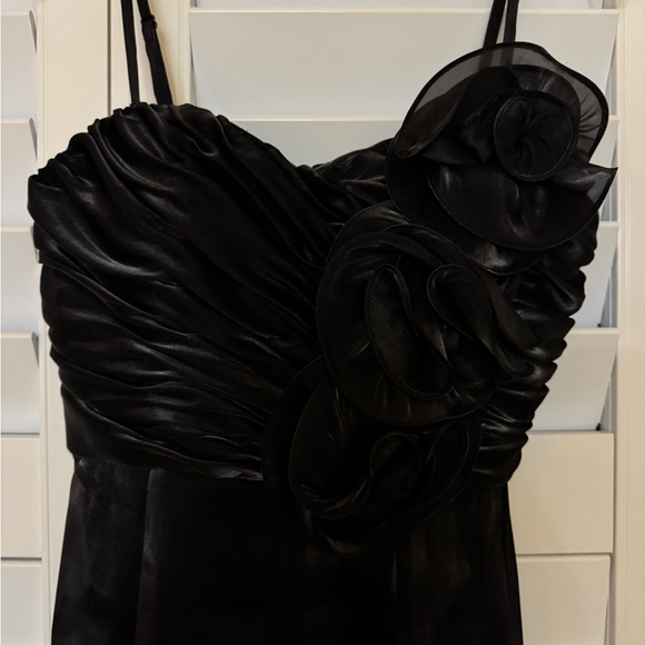 Aidan Mattox Organza Strapless Mini Black Dress Size: 6 NWT - Picture 7 of 16